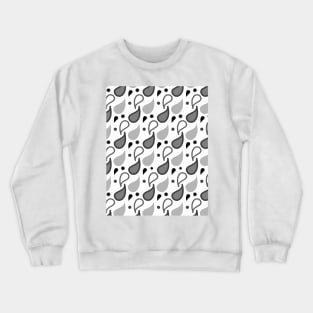 Black and white paisley Crewneck Sweatshirt